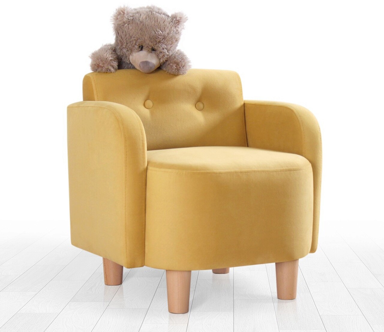 Fotoliu pentru copii, Atelier del Sofa, 209FLF1112, Galben - imagine 7